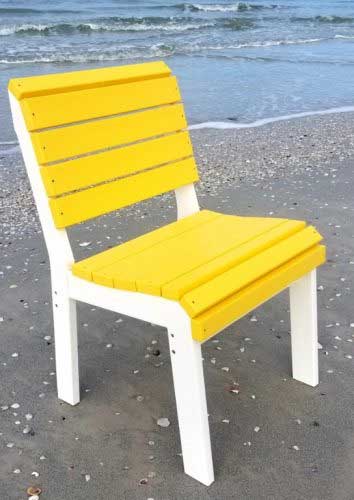ITOF - Yellow Wooden Dinner Chair